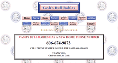 Desktop Screenshot of cashsbullbabies.com