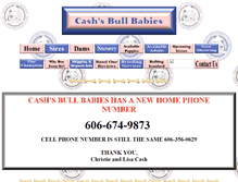 Tablet Screenshot of cashsbullbabies.com
